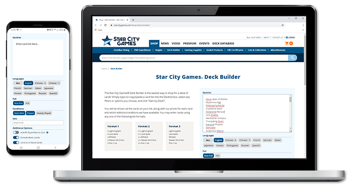 Star City Games Launches New & Improved Deck Builder!