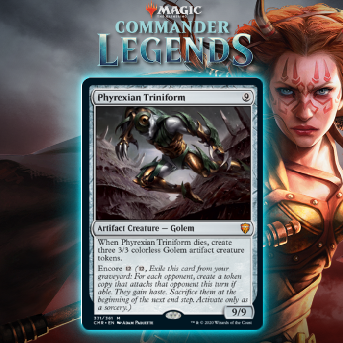 Phyrexian Triniform Introduces Encore Mechanic From Commander Legends