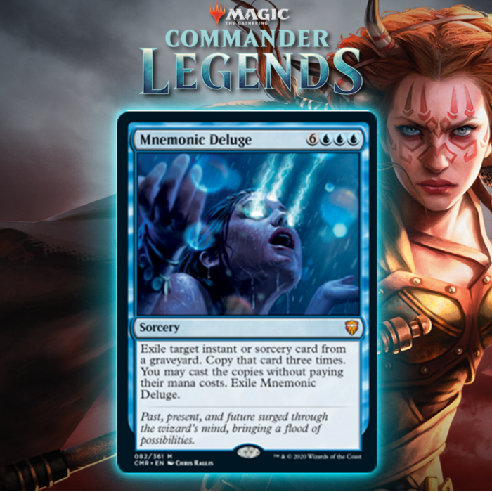 Blue Gets Big Mana Sorcery In Mnemonic Deluge In Commander Legends