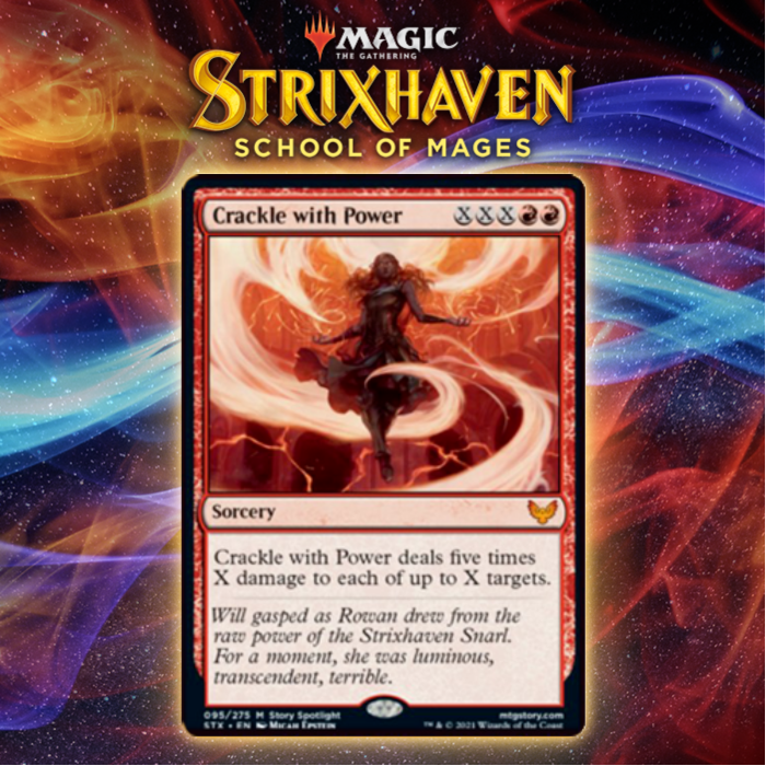 Red Gets Massive X Spell In Crackle with Power In Strixhaven