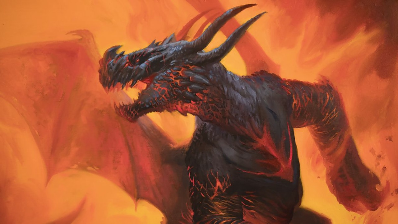 Red Gets Land Destroying Dragon In Obsidian Charmaw In Modern Horizons 2