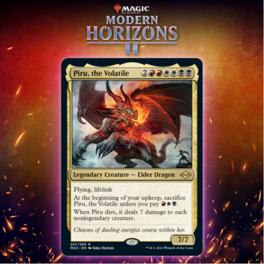 FOIL PIRU, THE Volatile (cadre Rétro) X4 M/NM Magic MTG Modern Horizons