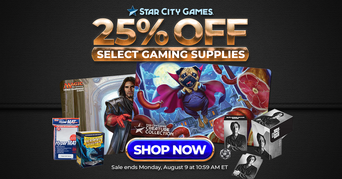Save 25 On All Gaming Supplies Through Monday! Star City Games