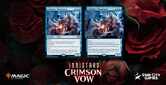 Innistrad: Crimson Vow Delivers Blue New Mythic Rare Spirit In Cemetery Illuminator