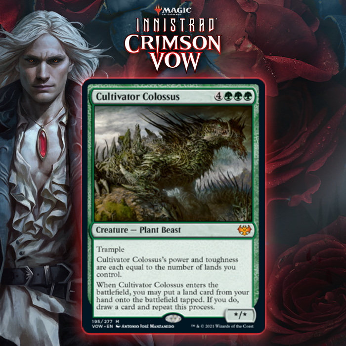 Green Gets Massive Mythic Rare Plant Beast In Cultivator Colossus In Innistrad: Crimson Vow