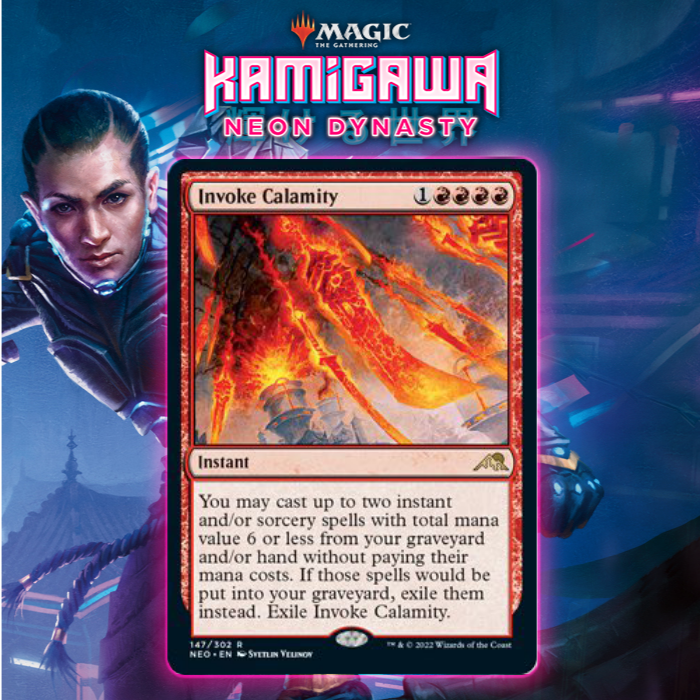 Red Gets Powerful Instant In Invoke Calamity In MTG Kamigawa: Neon Dynasty