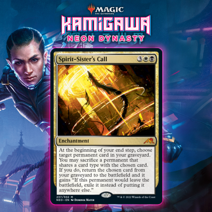 Orzhov Picks Up New Reanimation Enchantment In Spirit-Sister’s Call From Kamigawa: Neon Dynasty