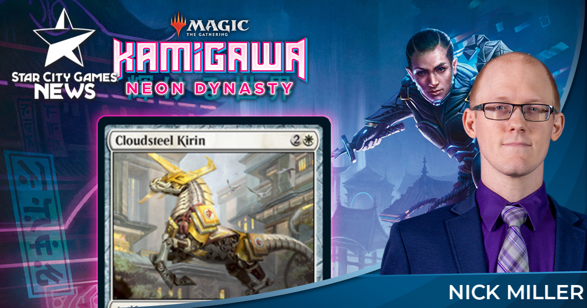 Kirin Nuvem de Aço (Cloudsteel Kirin) · Kamigawa: Neon Dynasty (NEO) #8 ·  Scryfall Magic The Gathering Search