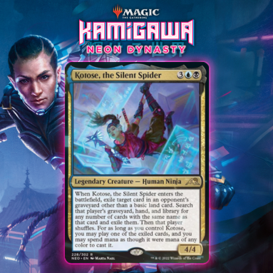 Dimir Gets Legendary Ninja In Kotose, The Silent Spider From Kamigawa ...