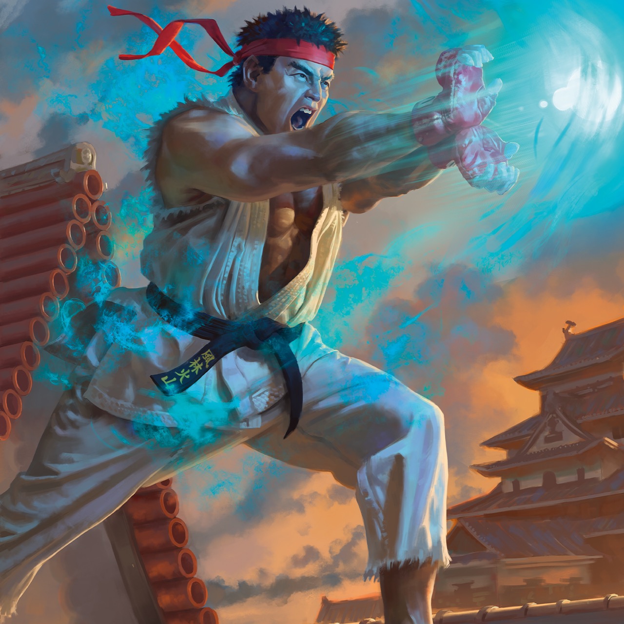 Street Fighter 1 (Arcade) China Stage 1: Ryu vs. Lee 