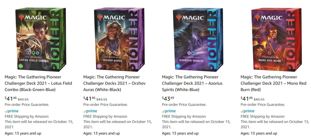 Magic: The Gathering Pioneer Challenger Deck 2021 – Mono Red Burn