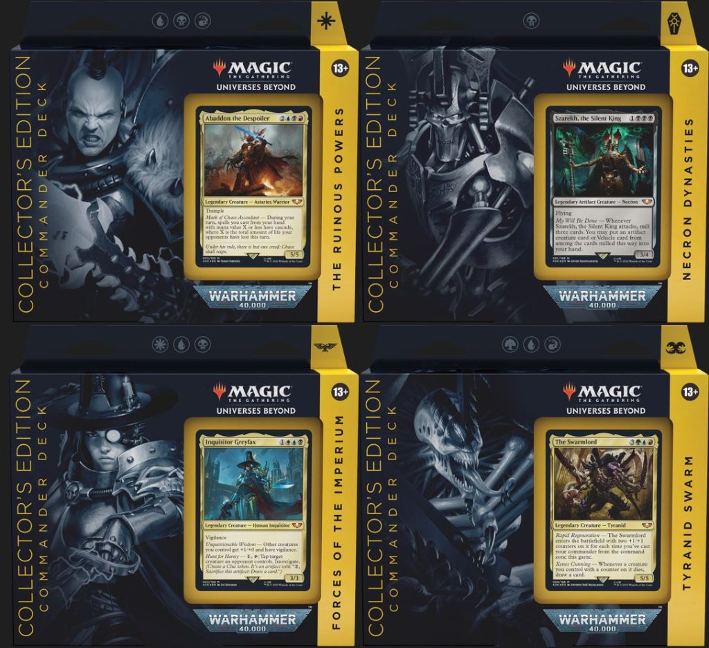 All Warhammer 40,000 Commander Deck Face Cards Potentially Leaked