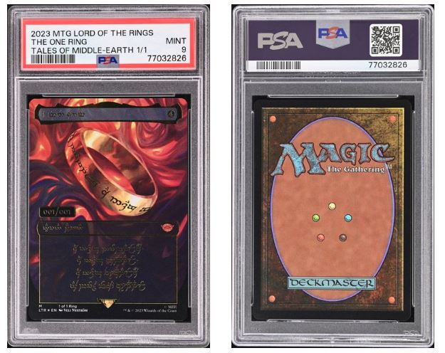 Serialized 001/001 The One Ring Found And Graded A Mint 9 - Star 