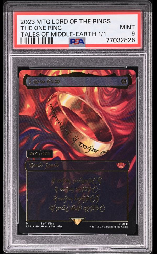 Serialized 001/001 The One Ring Found And Graded A Mint 9 - Star Serialized 001/001 The One Ring Found And Graded A Mint 9 - Star