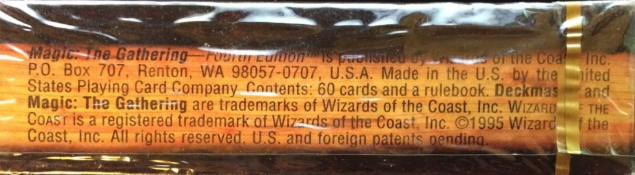 Alternate 4th Edition product packaging mentioning USPC, from Magic Librarities