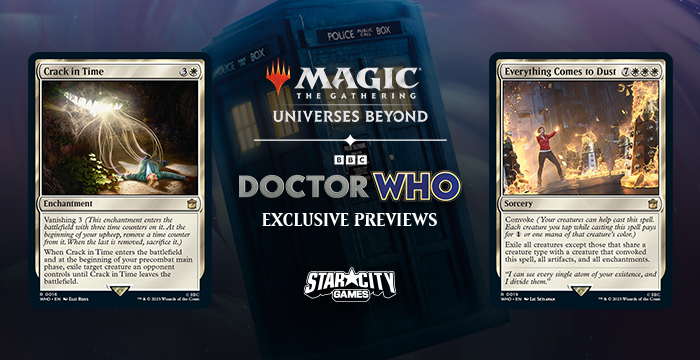 Two Iconic Moments From Doctor Who Showcased In MTG Previews