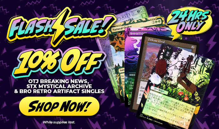 Flash Sale! 10% Off Breaking News, Mystical Archive, And Retro Artifact Singles