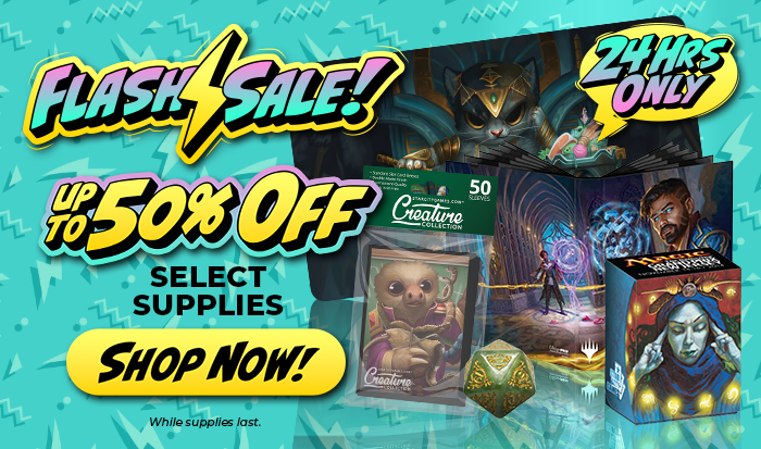 Flash Sale! Up To 50% Off Select Gaming Supplies