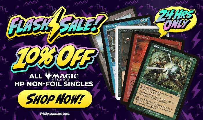 Flash Sale! 10% Off All HP Non-Foil MTG Singles