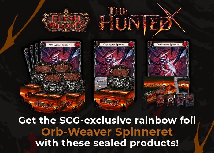 Exclusive Flesh And Blood Rainbow Foil Orb-Weaver Spinneret Only Available Through The Hunted Orders From Star City Games