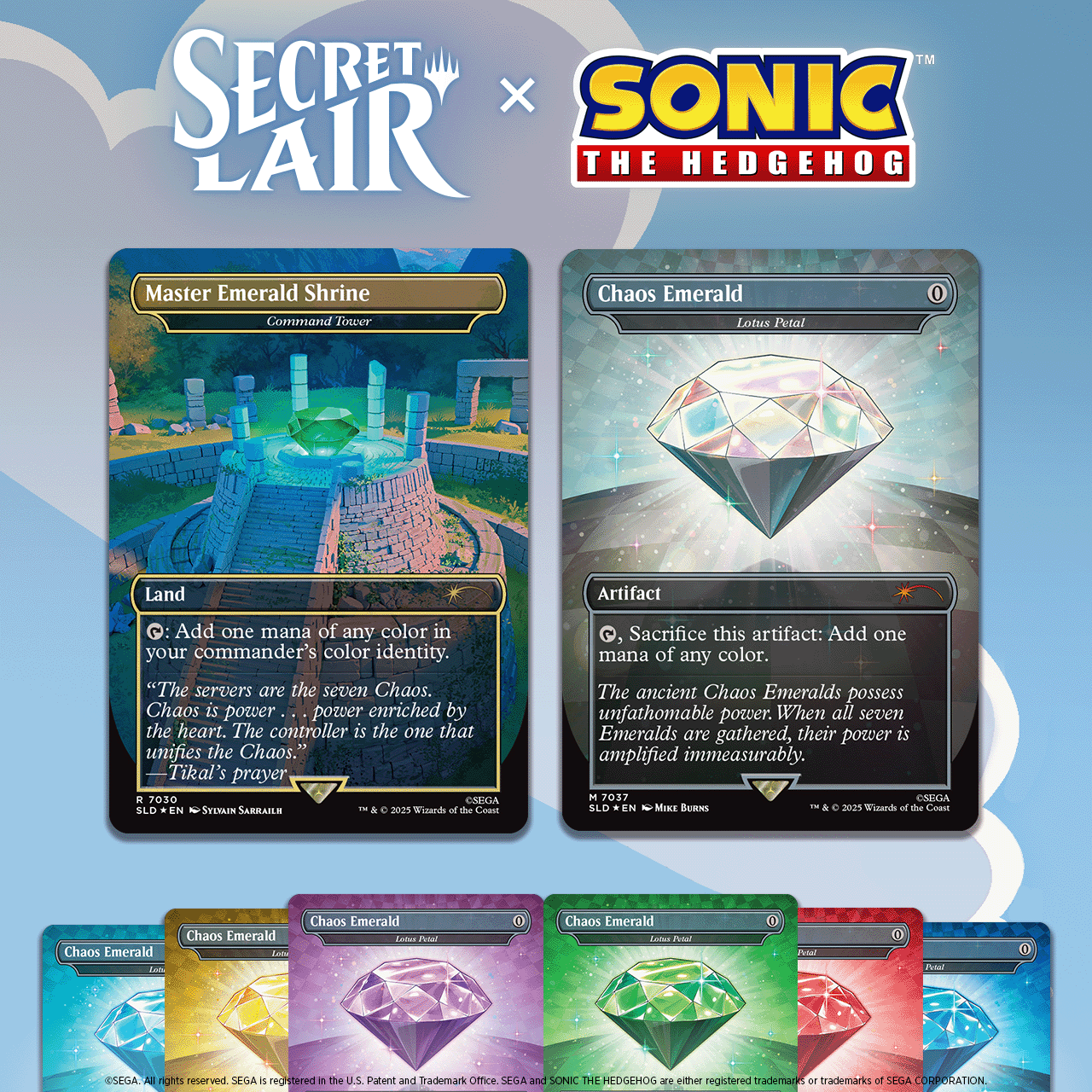 Secret Lair x Sonic The Hedgehog Bonus Cards Revealed