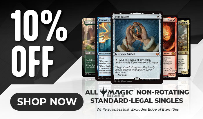 Flash Sale! — 10% Off All Standard Set MTG Singles