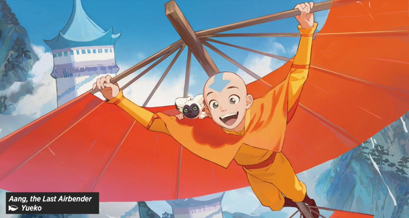 Magic: The Gathering | Avatar: The Last Airbender First Look Shows Off Aang, Appa, Momo, And More