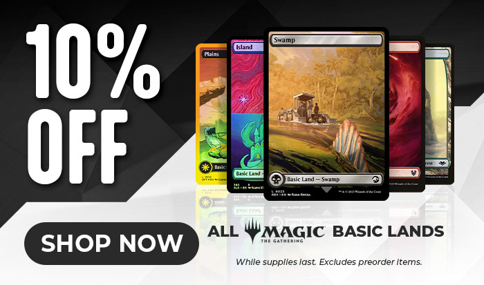 10% Off All MTG Basic Lands