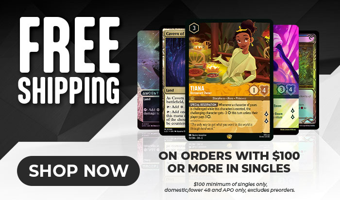 Free Shipping On Orders With $100 Or More In TCG Singles
