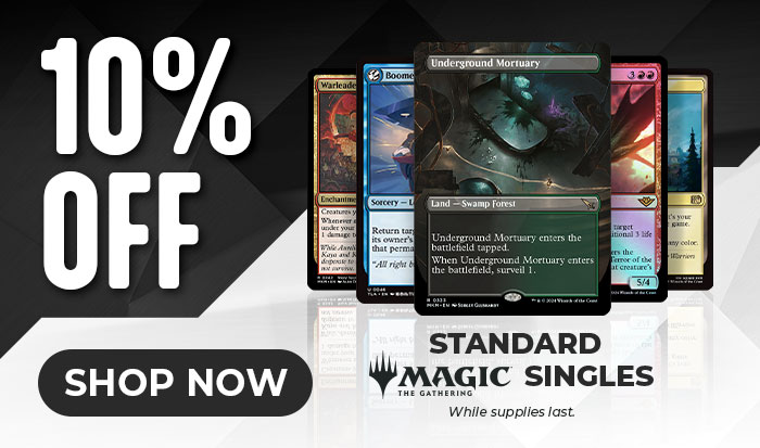 10% Off Standard Magic: The Gathering Singles