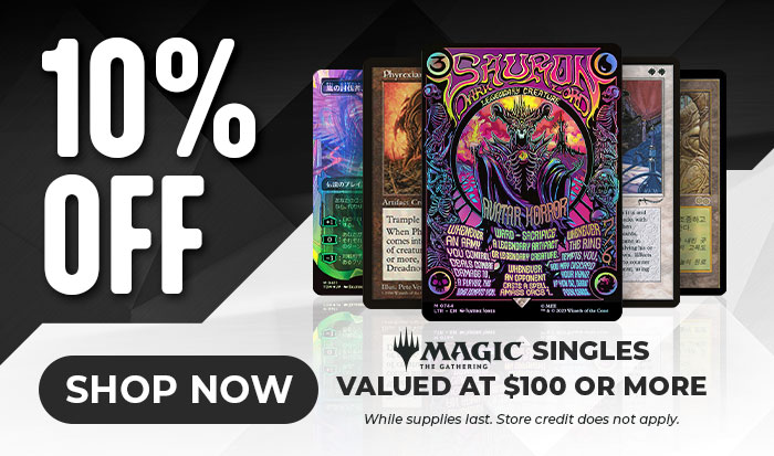 10% Off High-End Magic: The Gathering Singles