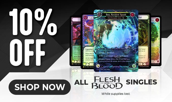 10% Off All Flesh And Blood Singles
