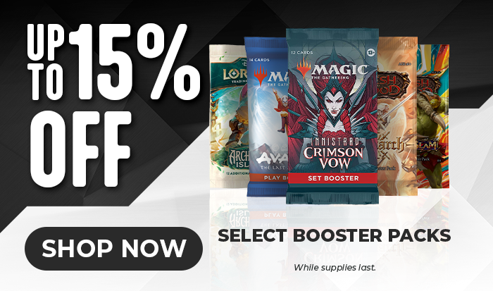 Up To 15% Off Select Booster Packs