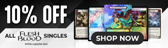 10% Off All Flesh And Blood Singles