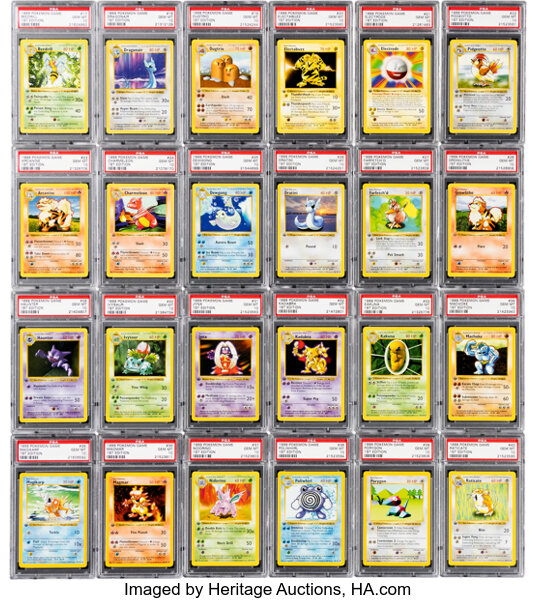 complete set first edition pokemon cards Pokemon Base Set (Shadowless) [1st Edition] Booster Pack - Base Set  (Shadowless)