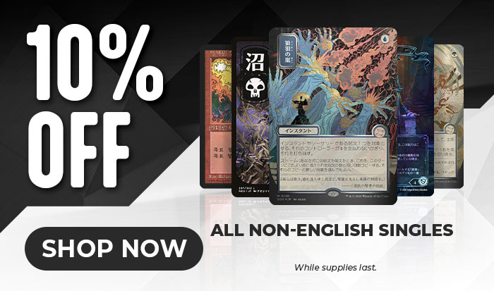 10% Off All Non-English Singles